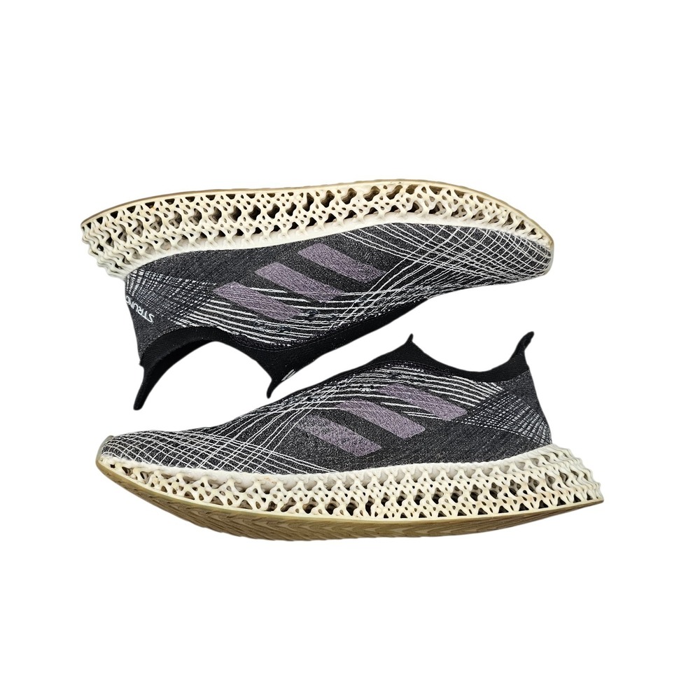 Adidas Womens Size 8.5 US 4DFWD x Strung Black Grey White Running Sneakers Shoes - Picture 7 of 8
